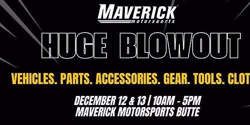 Maverick Motorsports Blowout Sale