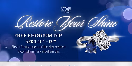 FREE Rhodium Dip: One Weekend Only!\u2728