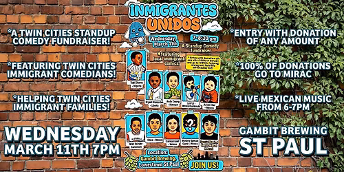 Inmigrantes Unidos: Standup Comedy Supporting Local Immigrant Families