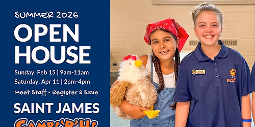 Camps 'R' Us Saint James Summer 2026 Open House