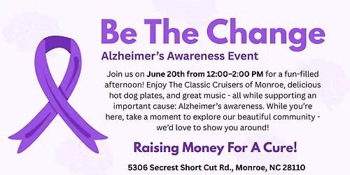 Be The Change Alzheimer's Awareness Event