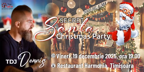 Secret Santa Christmas Party la Tango del Alma \ud83d\uddd3 19.12.2025 \ud83d\udccd Restaurant Harmonia