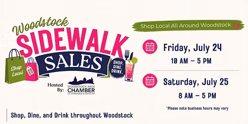 Woodstock Sidewalk Sales