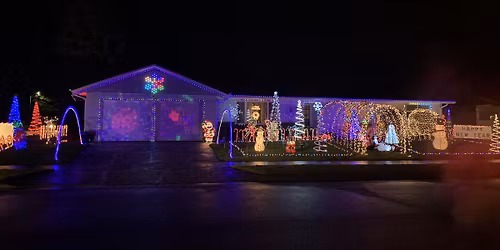 Christmas light run Gubser neighborhood