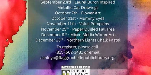 Art & Chill at the Library - Mixed Media Winter Art