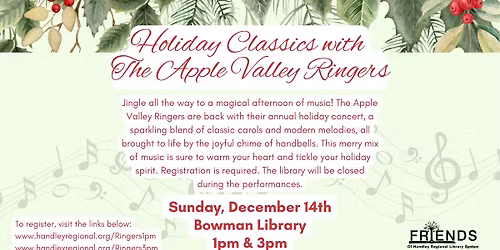 Apple Valley Ringers at Bowman Library - 1pm Performance