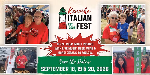 Kenosha Italian Fest | September 18, 19 & 20, 2026