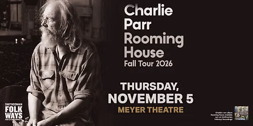 Charlie Parr - Rooming House Fall Tour 2026