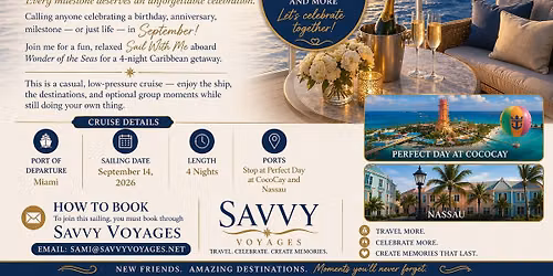 Cruise September Celerations 2026!