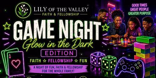 Juneteenth Glow In The Dark Game Night