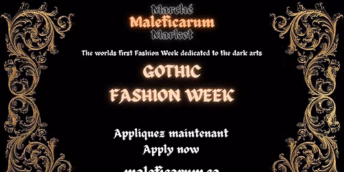GOTHIC FASHION WEEK & March\u00e9 Maleficarum Market 