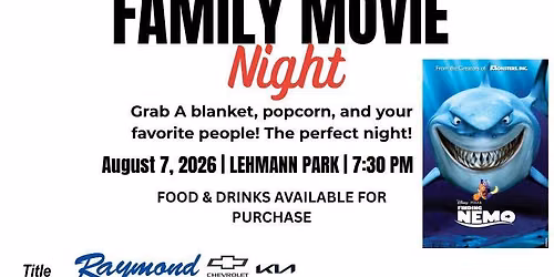 Village of Lake Villa's 125th Anniversary Family Movie Night ft. Finding Nemo