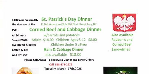 St. Patrick's Day Dinner