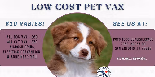 San Antonio Low Cost Pet Vax Clinic (Ingram Rd)