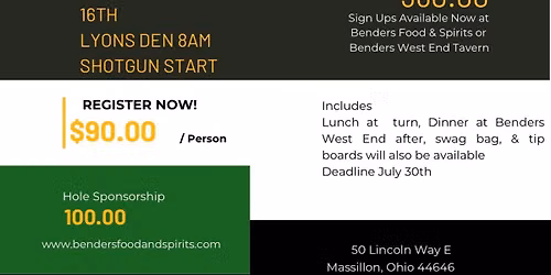 Benders Golf Outing