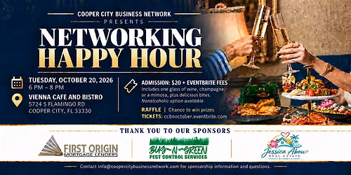 Cooper City Business Network Presents Networking Happy Hour