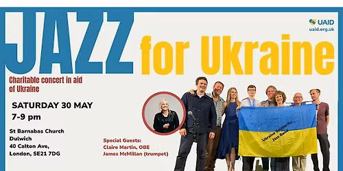 Jazz4Ukraine with Claire Martin, James McMillan & Ukr Solidarity Jazz Band