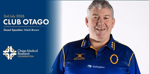 Club Otago Lunch - Mark Brown, Otago NPC Rugby Head Coach