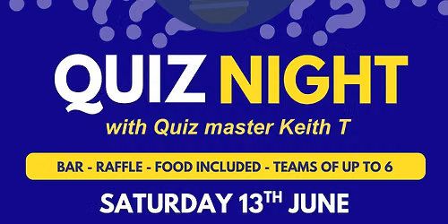 Quiz Night with quizmaster Ketih Thomson