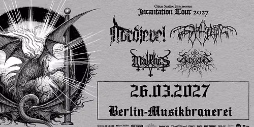 Nordjevel, Svarttjern, Malphas, Unviar Live at Musikbrauerei Berlin