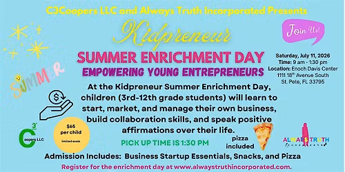 Kidpreneur Summer Enrichment Day
