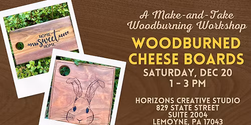 Charcuterie Boards \/\/ A Make-and-Take Woodburning Workshop