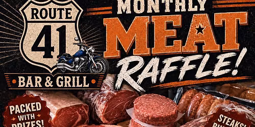 September Monthly Meat Raffle at Route 41