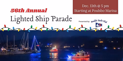 Lighted Ship Parade: Santa, Bon Fire, Downtown Poulsbo