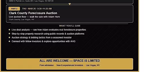 Live In-Person Real Estate Auction Experience: Free Training & Auction Trip