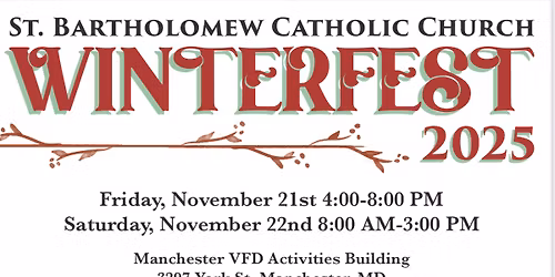 St Barts WINTERFEST Nov 21 4-8PM, Nov 22 8-3PM