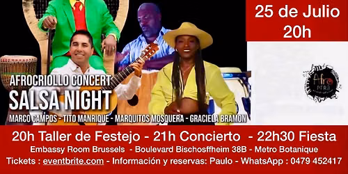 Noche Afro Peruana - Taller Festejo - Concierto - Fiesta
