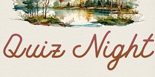 Charity Quiz in aid of The Canal & River Rrust
