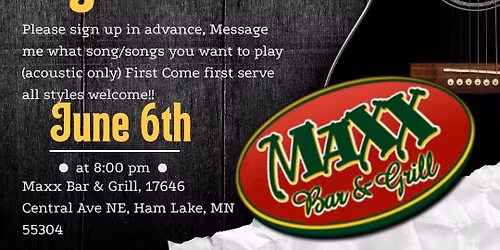 Open Mic acoustic!