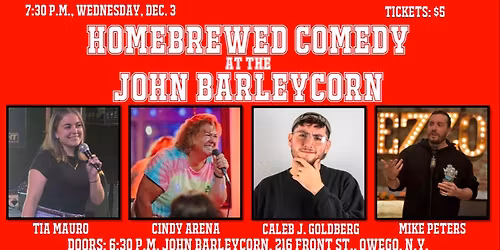 Homebrewed Comedy at the John Barleycorn Tavern
