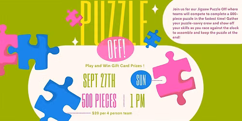NASH Puzzle Competition - September 27th