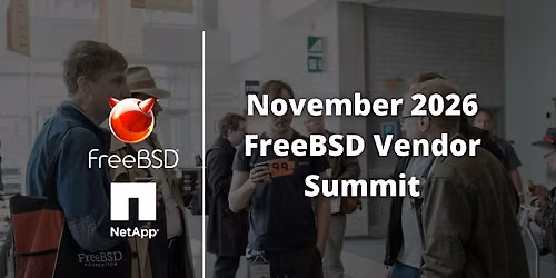 November 2026 FreeBSD Vendor Summit