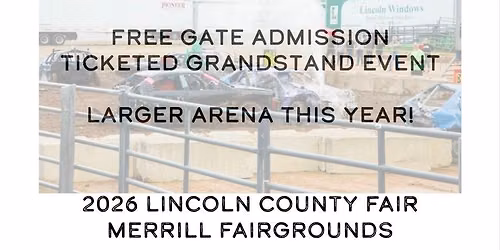 Demolition Derby at the 2026 Lincoln County Fair 
