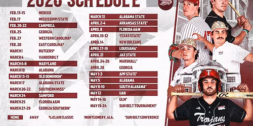 Parking Troy Trojans at Vanderbilt Commodores Baseball