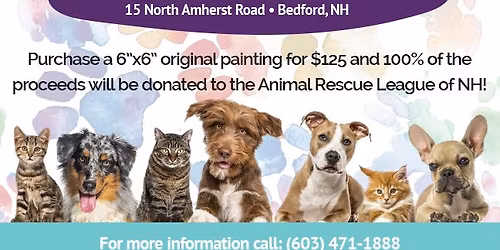 Paws & Claws For A Cause Art Show to benefit the Animal Rescue League of NH