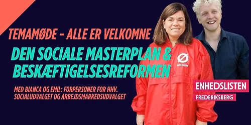 Temam\u00f8de: Forst\u00e5 Frederiksbergs sociale indsats