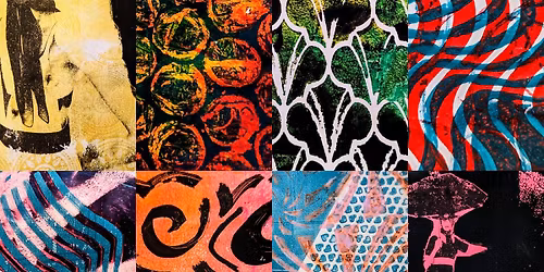 Gelli Printing (mark-making and image transfer) @ Stitch & Splodge