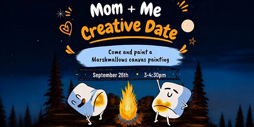 Mom & me Canvas painting - Marshmallow - Langley