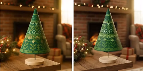 Painted Decorated Christmas Tree workshop