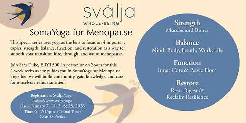 SomaYoga for Menopause (Peri to Post)