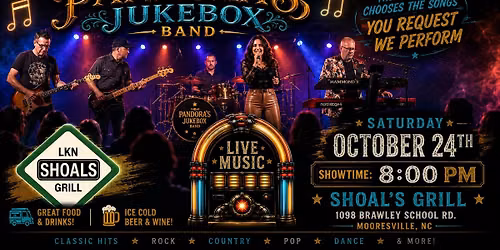 Pandora's Jukebox Band Live Event at Shoal's Grill - Mooresville, NC