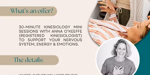 KINESIOLOGY POP UP 30 MINUTE MINI SESSIONS