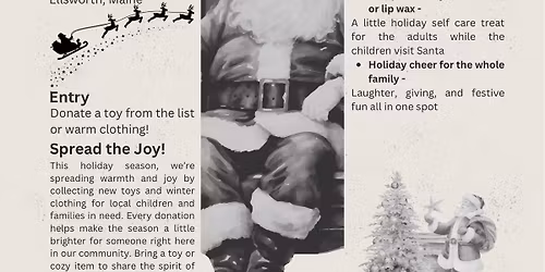 North Pole toy drop with Santa