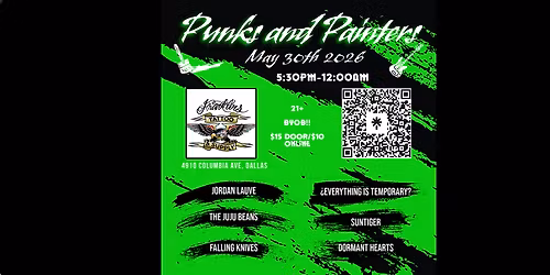 PUNKS & PAINTERS at Franklin\u2019s Tattoo and Supply is on Friday, MAY 30TH!!