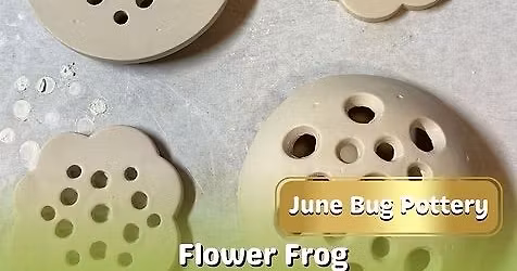 June Bug Pottery - Flower Frog