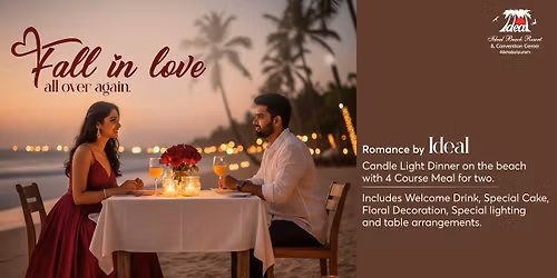 Candle Light Dinner at Ideal Beach Resort, Chennai